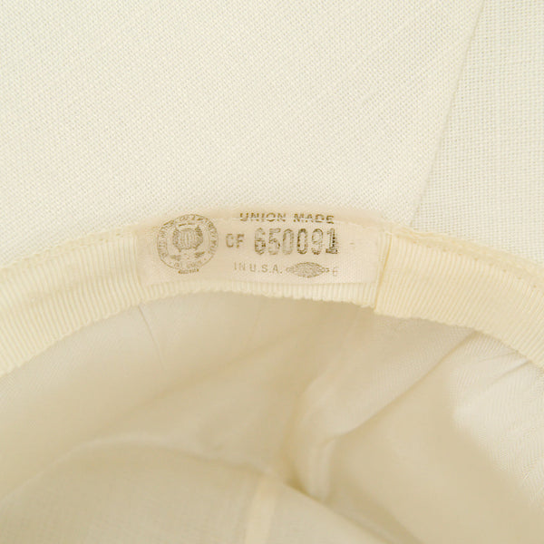 1960s White Big Brim Hat Cats Like Us