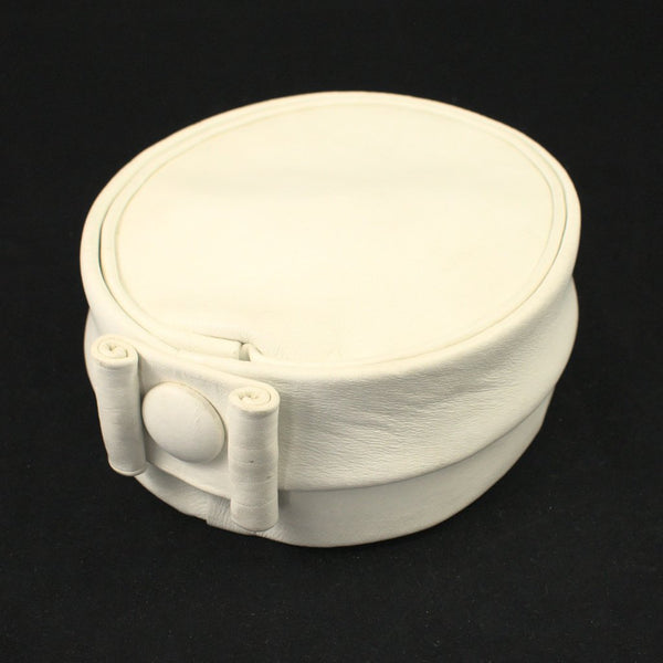 1960s White Vinyl Pillbox Hat Cats Like Us