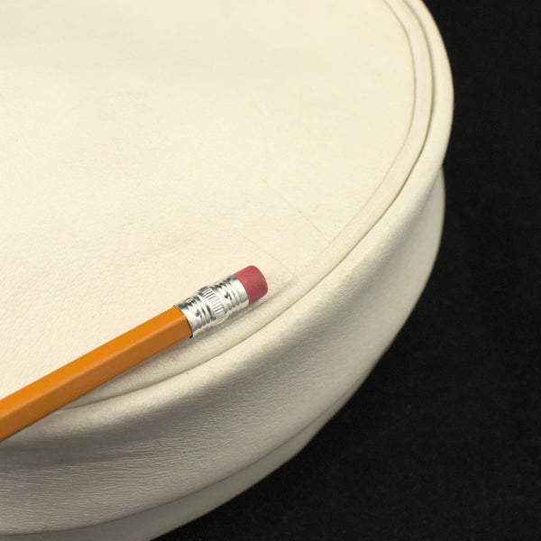 1960s White Vinyl Pillbox Hat Cats Like Us