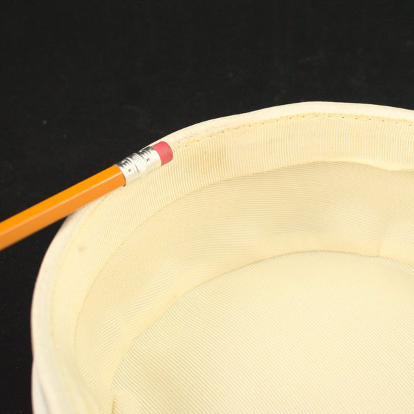 1960s White Vinyl Pillbox Hat Cats Like Us