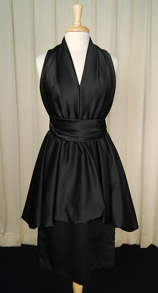 1970s Black Bubble Dress Cats Like Us