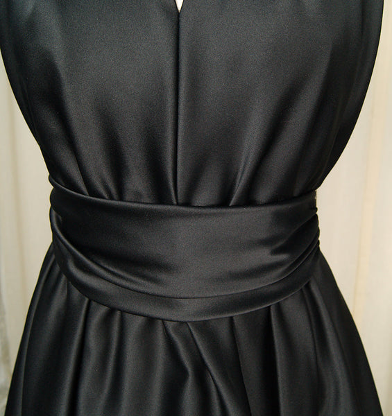 1970s Black Bubble Dress Cats Like Us