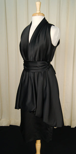 1970s Black Bubble Dress Cats Like Us