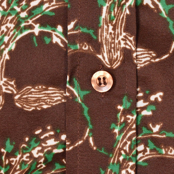 1970s Brown Reeds Vintage Disco Shirt Cats Like Us