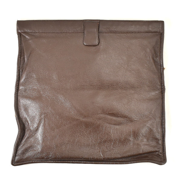 1970s Brown Vintage Envelope Bag Cats Like Us