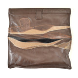 Cats Like Us 1970s Brown Vintage Envelope Bag