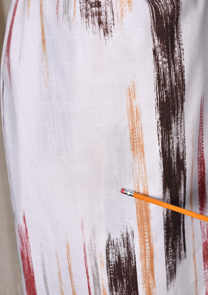 1970s Brushstroke Wrap Skirt Cats Like Us