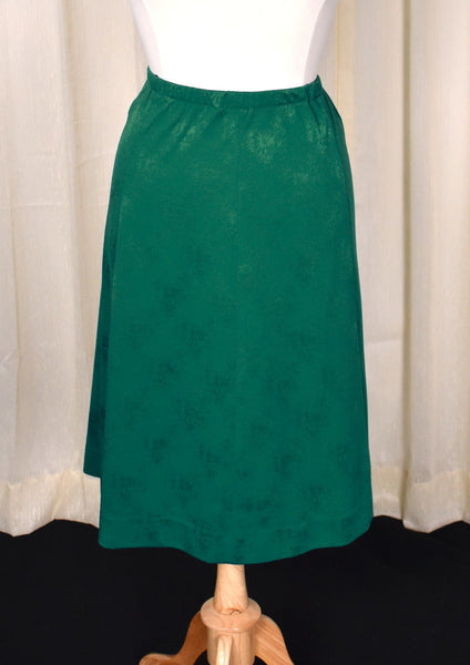 1970s Emerald Floral Skirt Set Cats Like Us