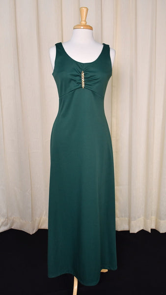 1970s Emerald Maxi & Bolero Cats Like Us