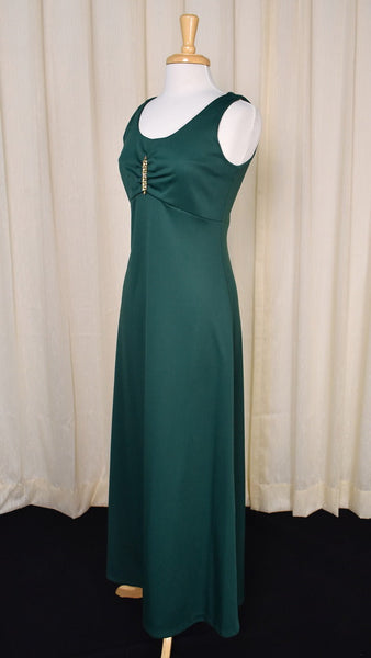 1970s Emerald Maxi & Bolero Cats Like Us