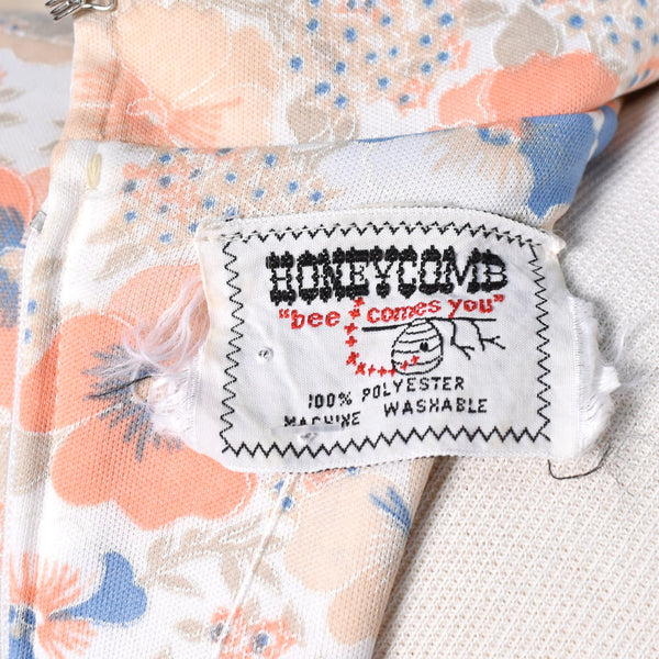 1970s Floral Keyhole Dress Cats Like Us