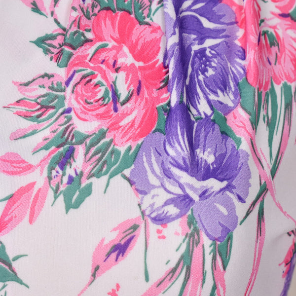 1970s Floral Swing Dress Cats Like Us