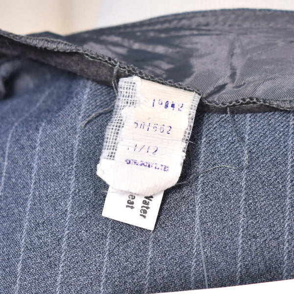 1970s Gray Pinstripe Skirt & Vest Set Cats Like Us