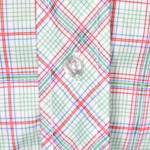 1970s Green & Red Plaid Blouse Cats Like Us