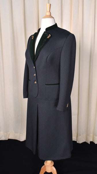1970s Lodenfrey Austrian Wool Skirt Suit Cats Like Us