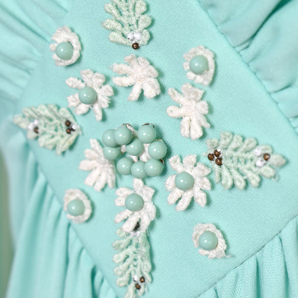 1970s Mint Butterfly Dress Cats Like Us