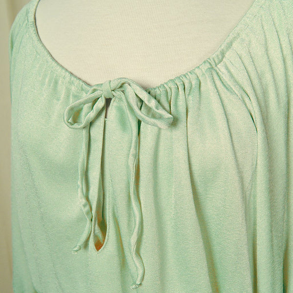 1970s Mint Maxi Gown Dress Cats Like Us