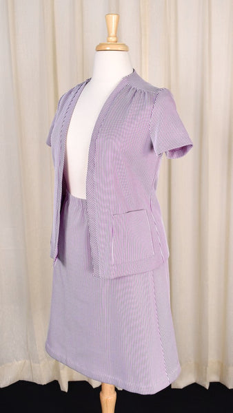 1970s Purple Skirt Suit Set Cats Like Us