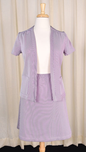 1970s Purple Skirt Suit Set Cats Like Us