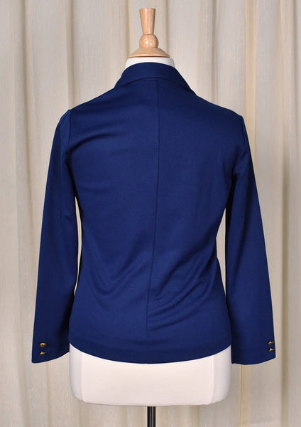 1970s Vintage Blue Eagle Crest Blazer Jacket Cats Like Us
