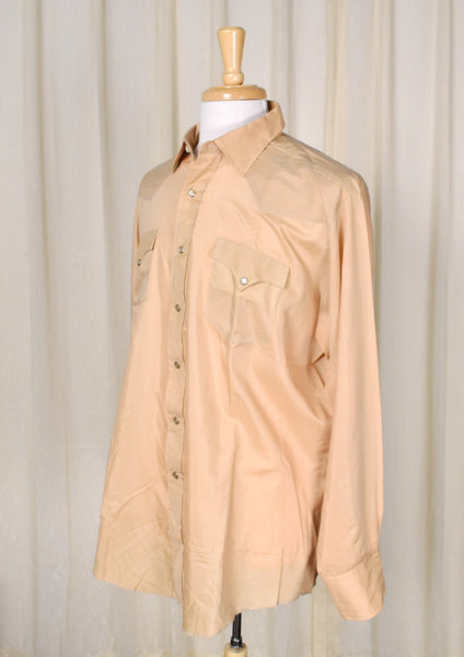 1970s Vintage Butterscotch Shirt Cats Like Us