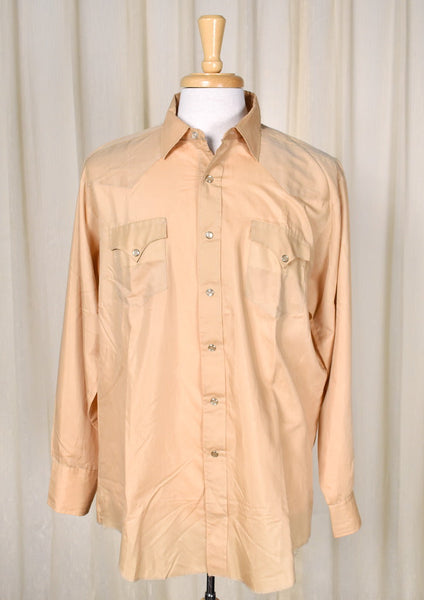 1970s Vintage Butterscotch Shirt Cats Like Us