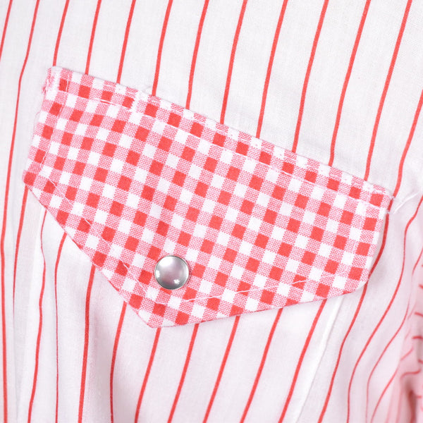 1970s Vintage Gingham & Stripe Shirt Cats Like Us