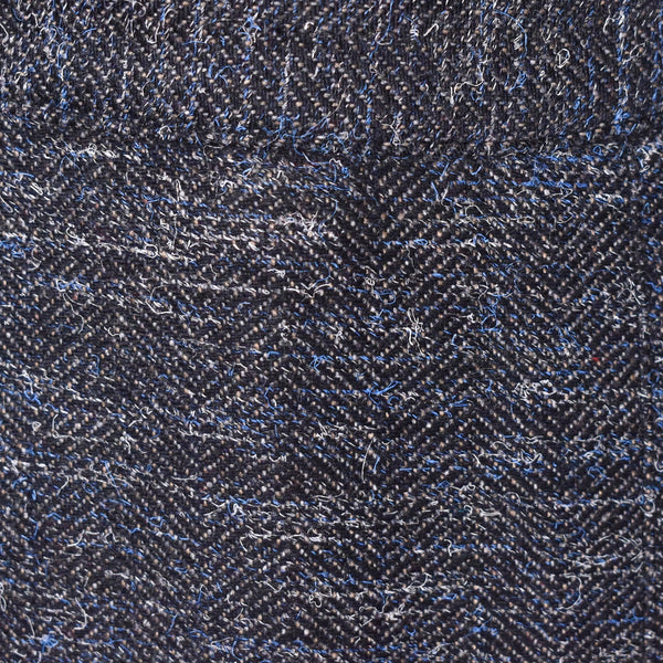 1970s Vintage Gray & Blue Wool Pleat Pencil Skirt Cats Like Us