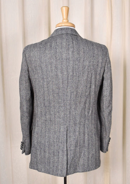 1970s Vintage Gray Tweed Blazer Cats Like Us