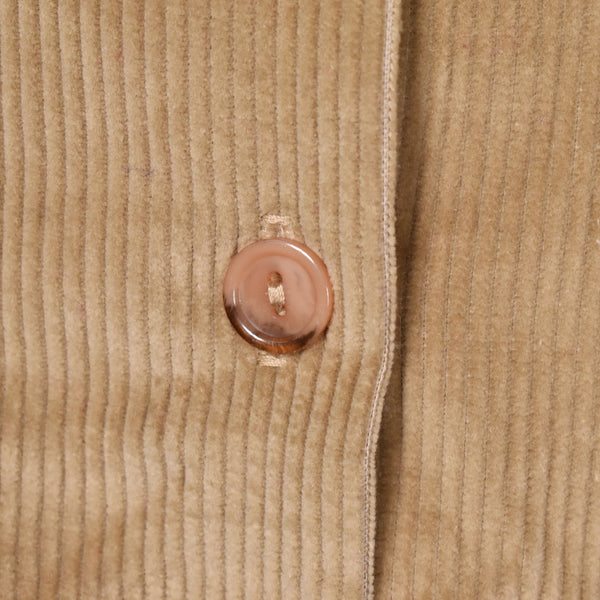 1970s Vintage Khaki Corduroy Button Up Skirt Cats Like Us