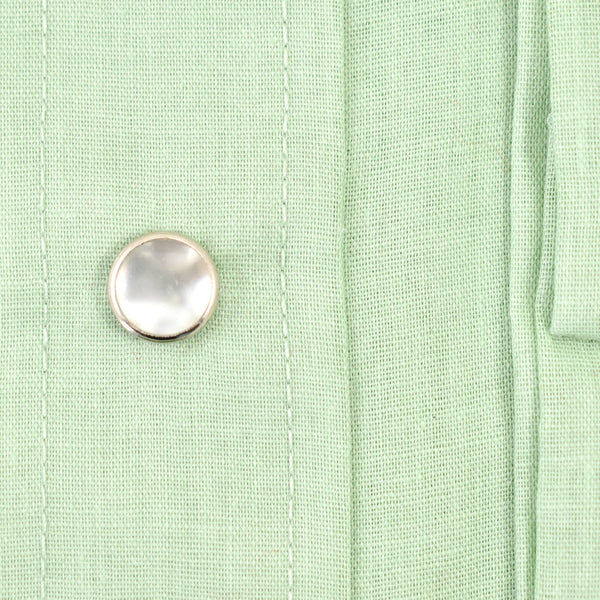 1970s Vintage NOS Green Western Shirt Cats Like Us