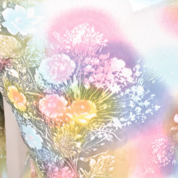 1970s Vintage Pastel Flowers Shirt Cats Like Us