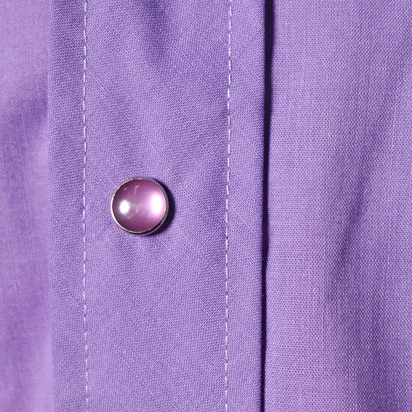 1970s Vintage Purple Western Shirt Cats Like Us