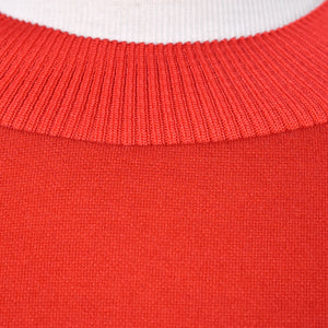 1970s Vintage Red Knit Stretchy Dress Cats Like Us