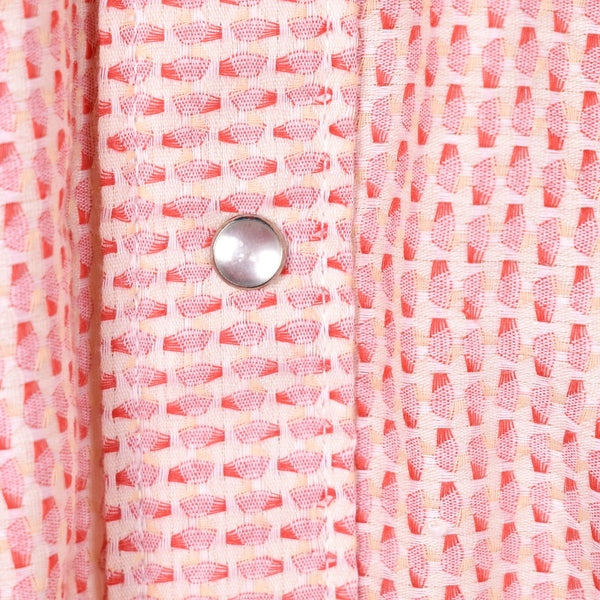 1970s Vintage Red & White Shirt w/ Tie Cats Like Us