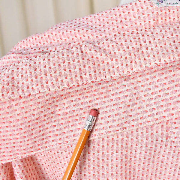 1970s Vintage Red & White Shirt w/ Tie Cats Like Us