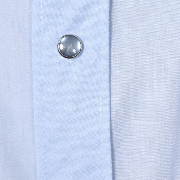 1970s Vintage Sky Blue Western Shirt Cats Like Us