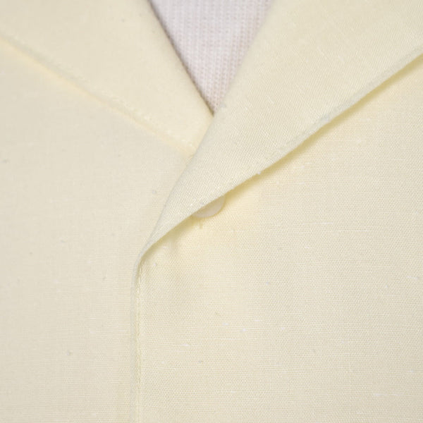 1970s Vintage Yellow Pleat Pocket Shirt Cats Like Us