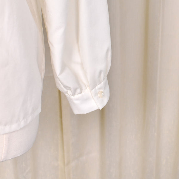 1980s Cream Rose Pearl & Sequin Blouse Cats Like Us