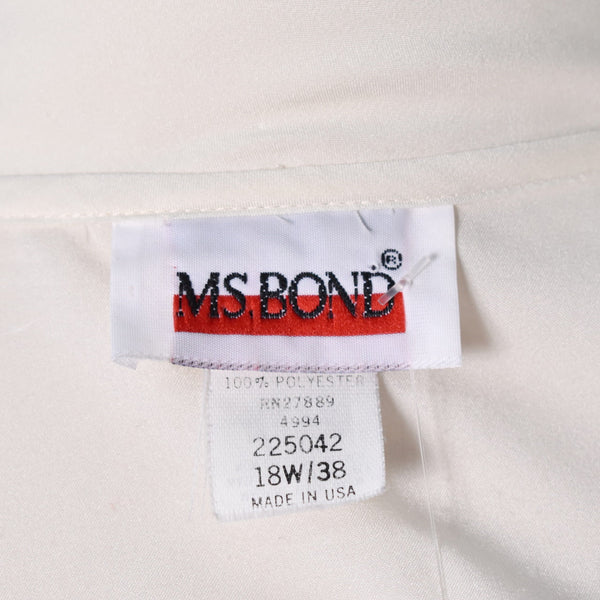 1980s Cream Rose Pearl & Sequin Blouse Cats Like Us