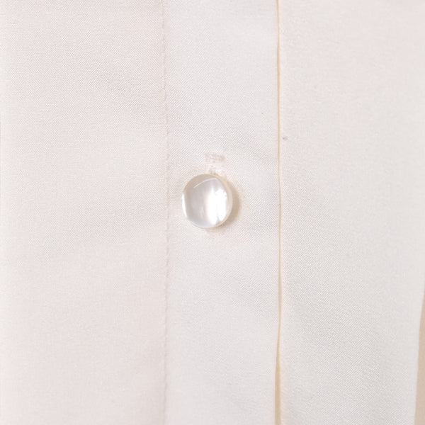 1980s Cream Rose Pearl & Sequin Blouse Cats Like Us