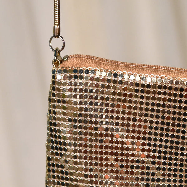1980s Gold Mesh Vintage Handbag Cats Like Us