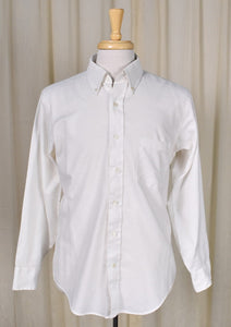 1980s LS White Oxford Shirt Cats Like Us