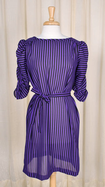 1980s Striped Punk Dress Cats Like Us
