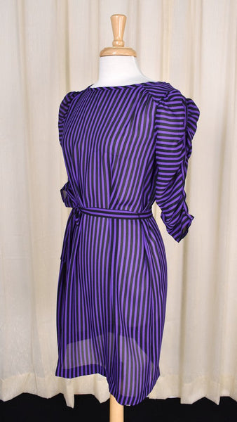 1980s Striped Punk Dress Cats Like Us