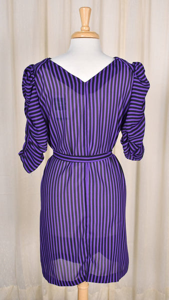 1980s Striped Punk Dress Cats Like Us