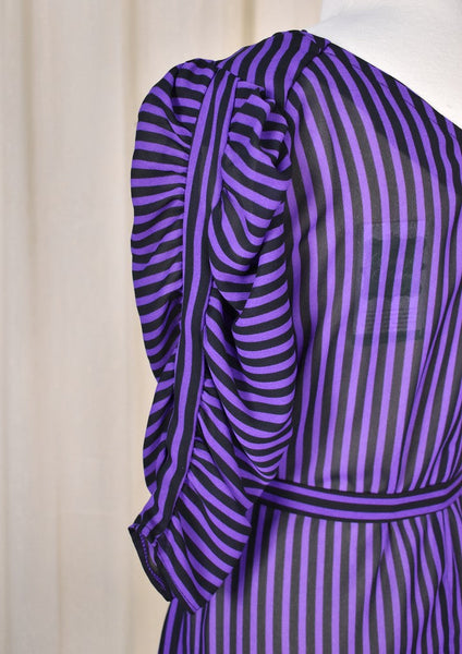 1980s Striped Punk Dress Cats Like Us