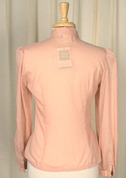 1980s Victorian Collar Blouse Cats Like Us
