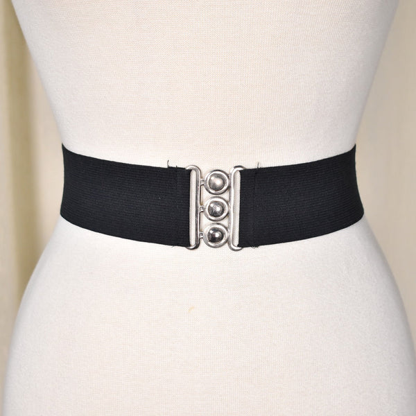 1980s Vintage Black Cinch Belt Cats Like Us