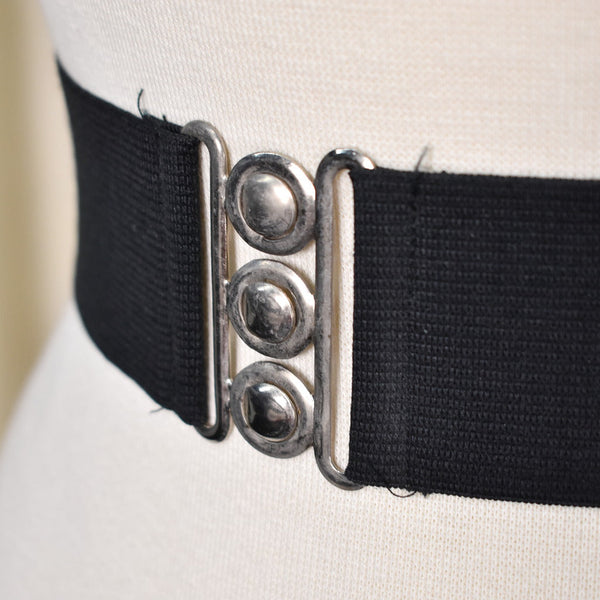 1980s Vintage Black Cinch Belt Cats Like Us